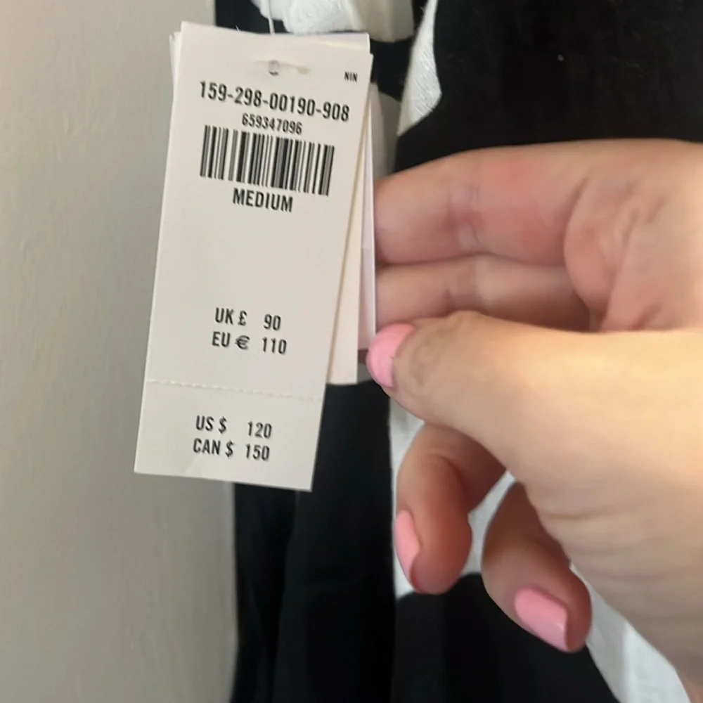 Abercrombie & Fitch Black and White Maxi Dress